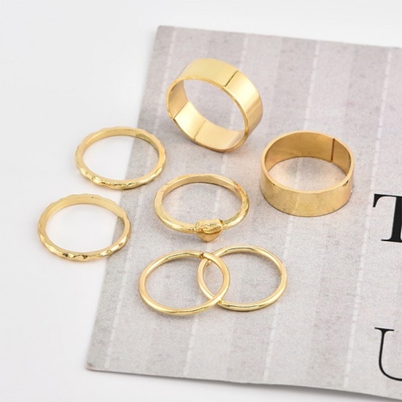 New Ladies London Beauty Gold Plated Heart 7pc Set - Picture 2 of 4